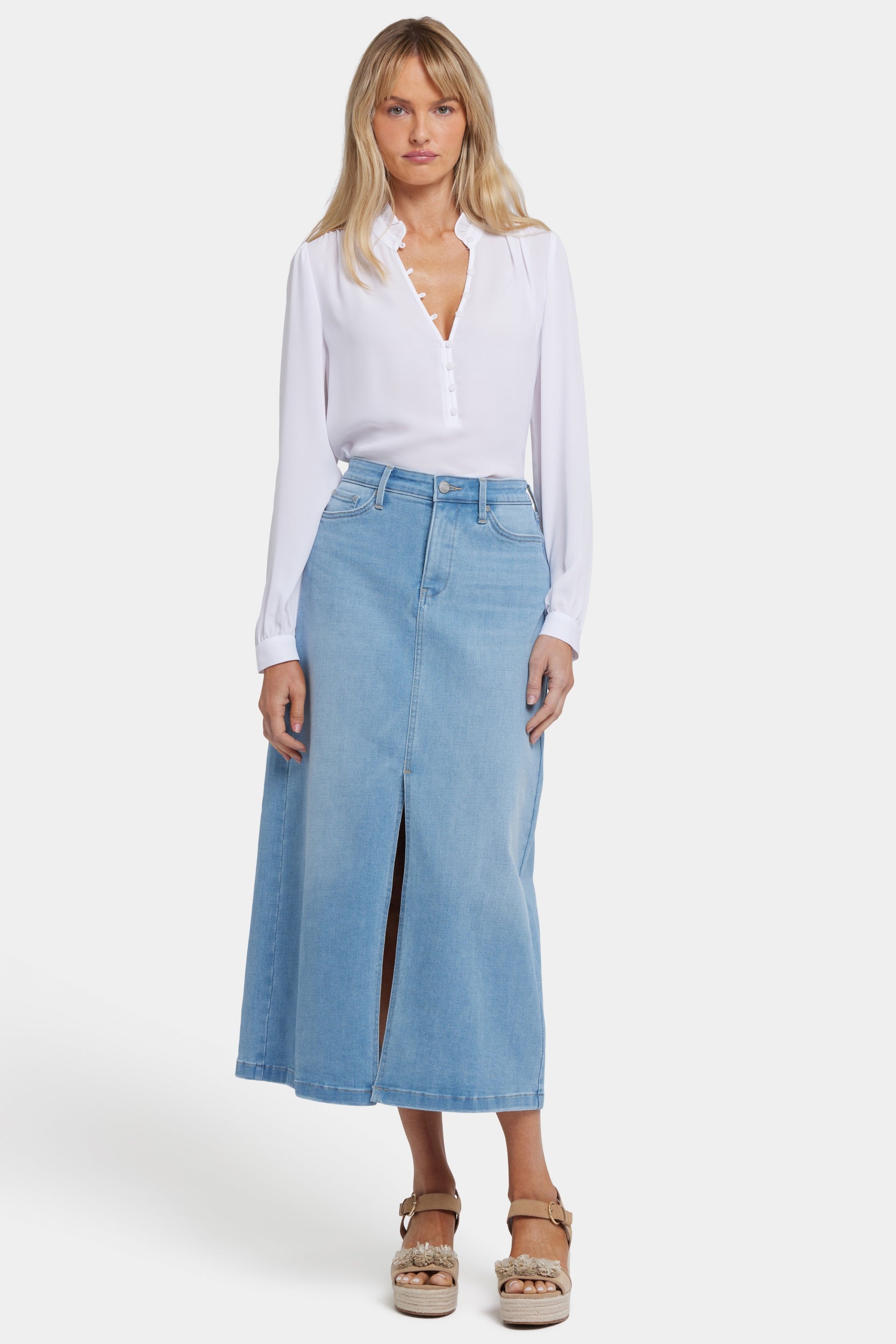 GORGLITTER Rok met split hoge taille rok dames rok met elastische tailleband rok met knoopsluiting korte rok rekbaar, zwart, XS